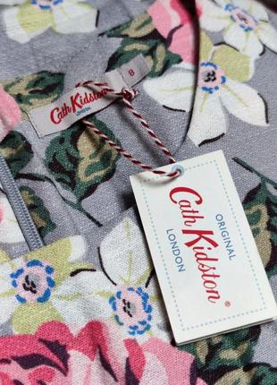 Брендовое красивое платье с карманами cath kidston хлопок цветы этикетка2 фото