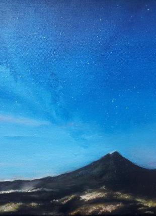 Картина "нічне небо", полотно 30х40см1 фото