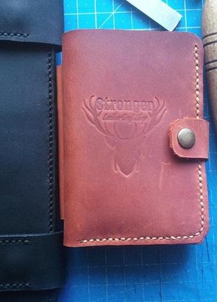 Трифолд гаманець міні гаманець портмоне3 фото