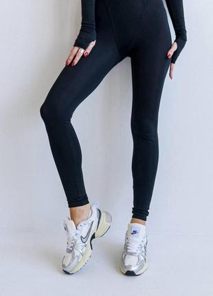 Женские кожаные сетка кроссовки nike runtekk wmns white silver, женские кеды найк белые, женская обувь3 фото