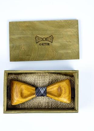 Дерев'яна краватка-метелик . подарунок для сіна. дерев'яний аксесуар.6 фото
