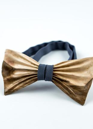 Деревянная галстук-бабочка . подарок на годовщину для мужа. деревянный аксессуар.1 фото