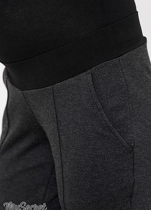 Штани для вагітних з щільного трикотажу з начосом