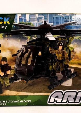 Дитяча іграшка конструктор військовий гелікоптер iblock арт.pl-921-428 (1) армія, 205 деталей, р-р уп-ки