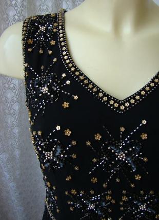 Платье вечернее с бисером lace&beads р.44-46 76945 фото