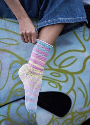 Хлопковая носочноя пряжа laines du nord summer sock, 1063 фото