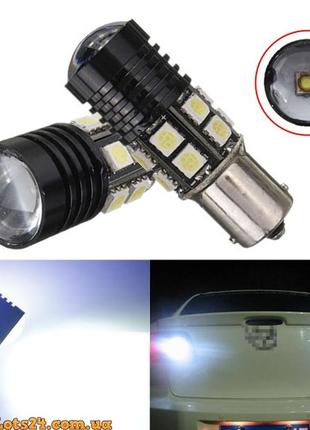 Автолампы p21w 1 cree + 12 smd led ba15s 1156 светодиодные лампы заднего хода габариты стопы