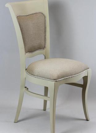 Белый деревянный стул на кухню премиум класса2 фото