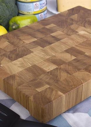 Торцева обробна дошка з дуба 40х30 см