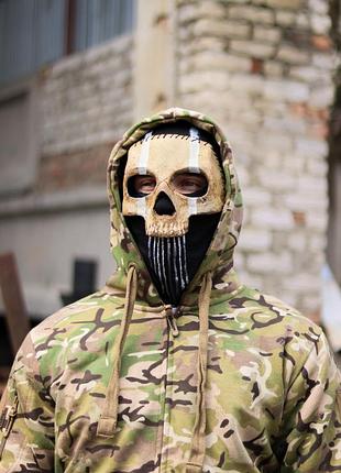 Маска-балаклава "call of duty" жовта з білим,композитна.
