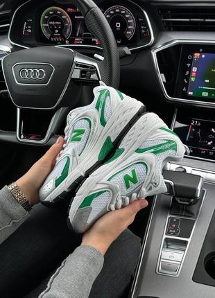 Жіночі кросівки new balance 530 white green8 фото