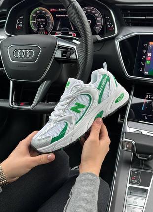 Жіночі кросівки new balance 530 white green6 фото