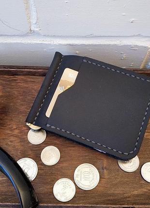 Затиск для грошей шкіряний stedley