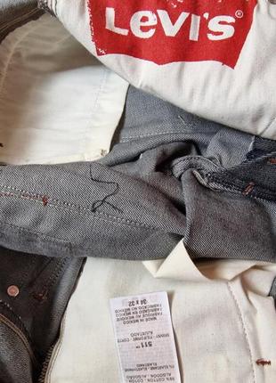 Брендовые фирменные демисезонные стрейчевые джинсы levi's 511,оригинал,новые с бирками,размер 34/32.8 фото