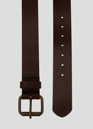 Коричневый мужской кожаный ремень от écorce (écorce man leather belt)2 фото