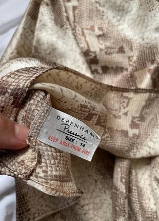 Ночная рубашка пижама пеньюар в змеином принте3 фото