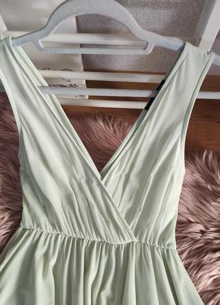 Нежное мятное платье от tally weijl, размер s3 фото