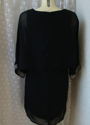 Платье черное нарядное iska london р.42-48 77015 фото