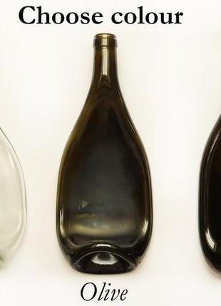 Креативна подача камамбер, брі, моцарелли, посуд з пляшок champagne olive5 фото