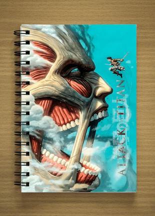 Блокнот sketchbook скетчбук з принтом attack on titan shingeki no kyojin атака титанів1 фото