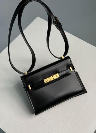 Нова брендована женская сумка бренд saint laurent черная прочная кожа премиальная модель лоран отличный подарок классика3 фото