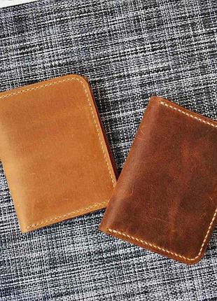 Портмоне с зажимом stedley кожаный коньячный6 фото