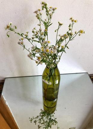 Стильна скляна ваза пляшка вина4 фото