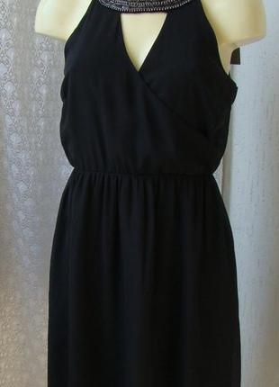 Платье маленькое черное vero moda р.46-48 77033 фото