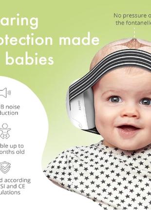Захист вух alpine muffy baby для немовлят і малюків до 36 місяців сертифікація ce і ansi7 фото