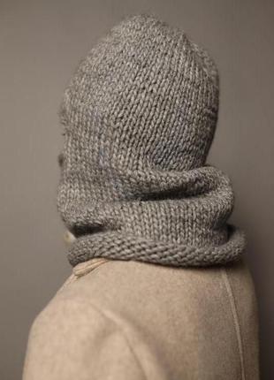 Шапка балаклава, шерстяна шапка, зимова шапка7 фото