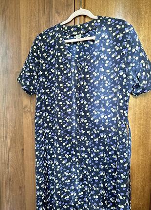 Винтажное платье в цветах