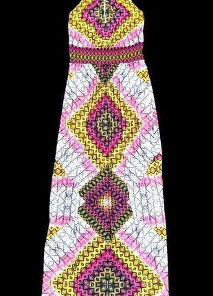 Брендовое макси платье сарафан london times вьетнам геометрический принт этикетка2 фото