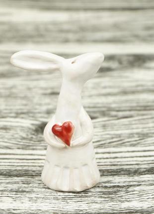 Фігурка зайки закоханий заєць bunny figurine1 фото