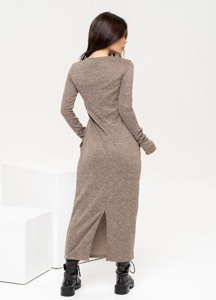 Трикотажна сукня з довжиною в підлогу3 фото