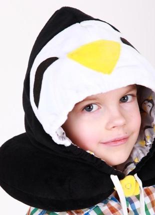 Підголівник з капюшоном пінгвін2 фото