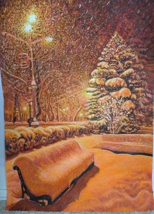 Картина "зима в необычных тонах"