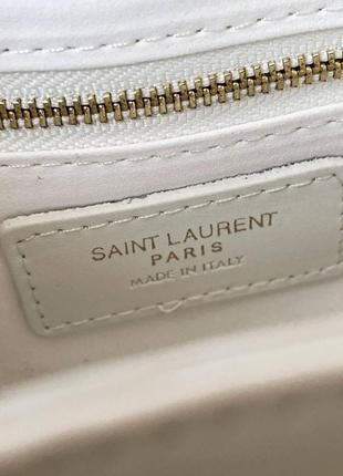 Трендовая сумка багет ив сен лоран женская сумочка багет yves saint laurent белая брендовая сумочка на плечо10 фото