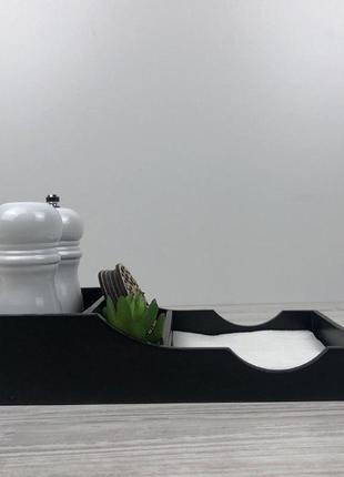 Підставка для серветок та спецій настільний органайзер для кухні барний органайзер3 фото