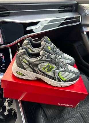 Чоловічі кросівки new balance 530 gray green9 фото