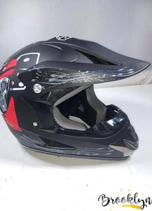 Представляем вашему вниманию шлем "эндуро" от senke в черном матовом исполнении, изготовленный из прочного abs