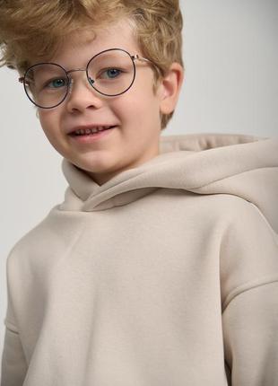Теплий флісовий дитячий костюм  від fanme худі + джогери  універсальна модель2 фото