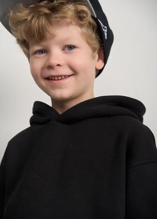 Теплий флісовий дитячий костюм  від fanme худі + джогери  універсальна модель8 фото