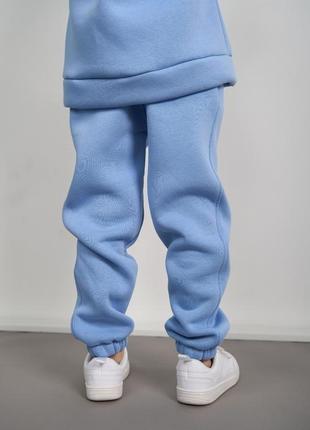 Теплий флісовий дитячий костюм  від fanme худі + джогери  універсальна модель7 фото
