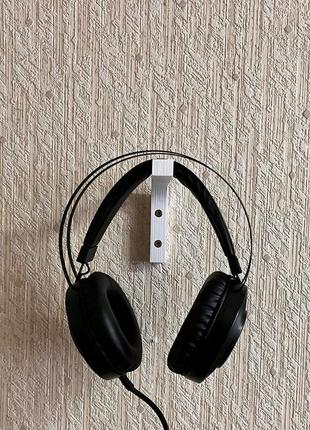 Кронштейн для навушників тримач для гарнітури підвіс для навушників білий3 фото