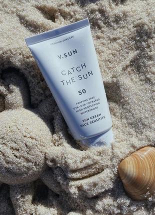 Сонцезахисний крем для обличчя v. sun spf 50, 75 мл