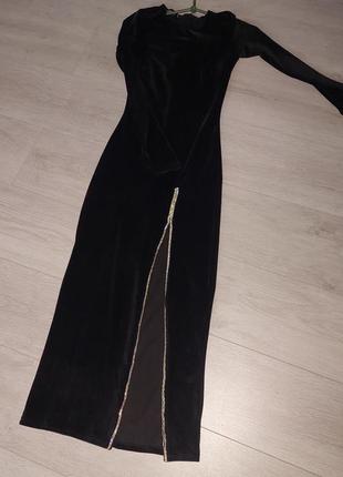 Оксамитова сукня, чорне плаття3 фото