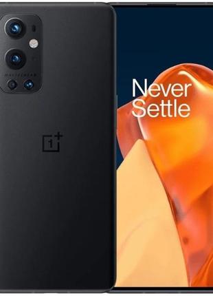 Смартфон 6.7" oneplus 9 pro 8/128gb 5g 2-sim nfc 50/16мп 8 ядер android 14 stellar black factory recertified