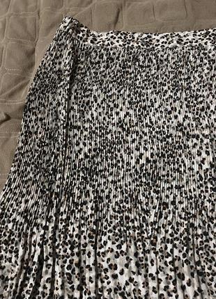 Юбка лео, юбка миди, юбка леопард, юбка плиссе5 фото