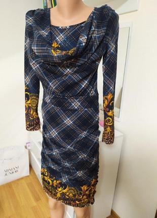 Плаття в клітку трансформер з хомутом офісне