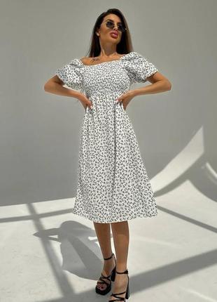 Жіноче плаття міді з відкритими плечима, розміри: s,м,l2 фото
